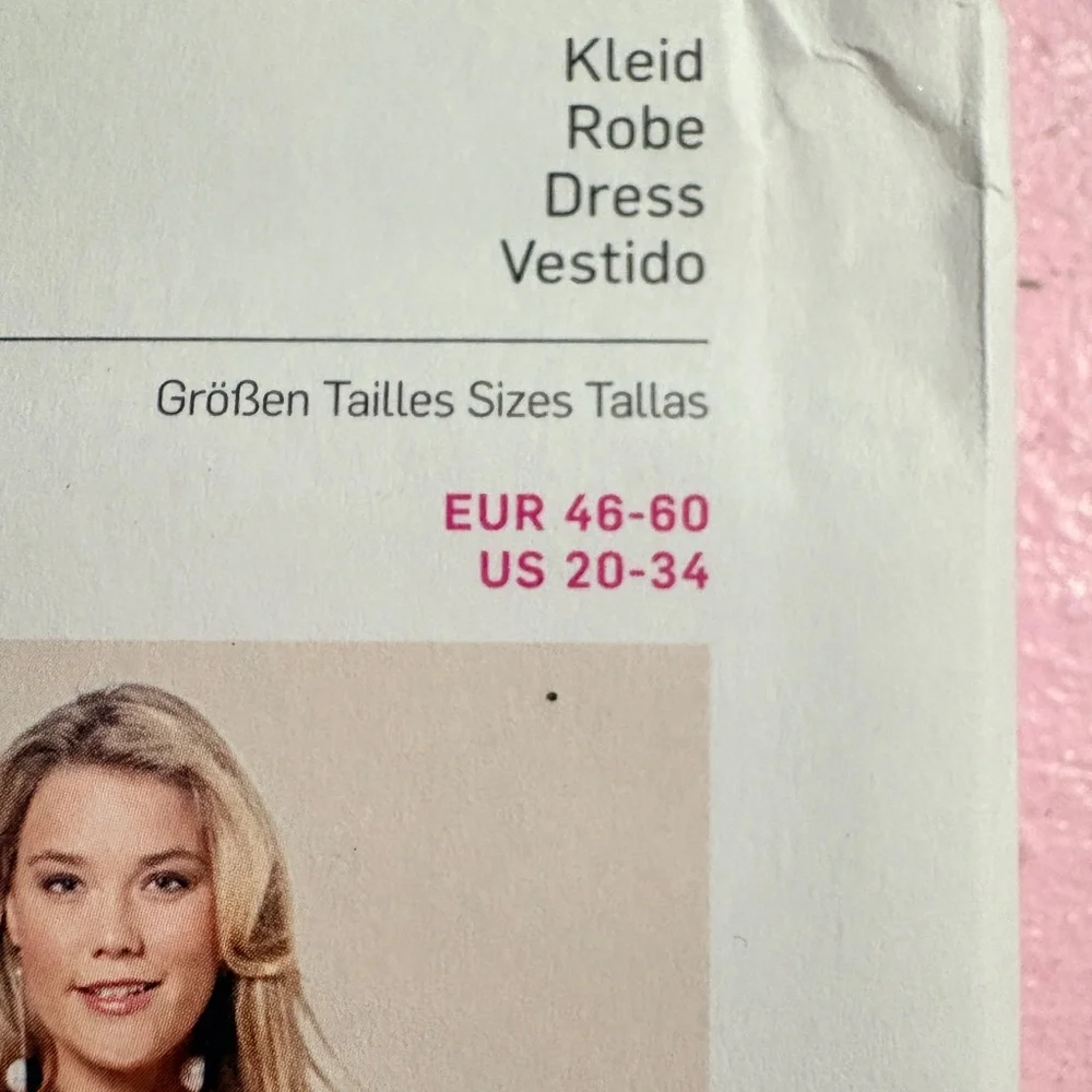 BN UNCUT BURDA 6618 CINCHED V-NECK FORMAL PLUS SIZE DRESS SEWING PATTERN